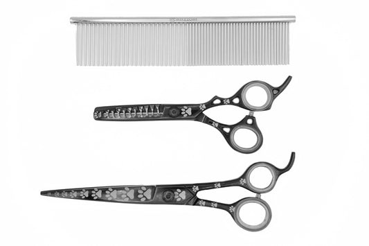 Pro Pet Shears - Set Black #01 - Razzori