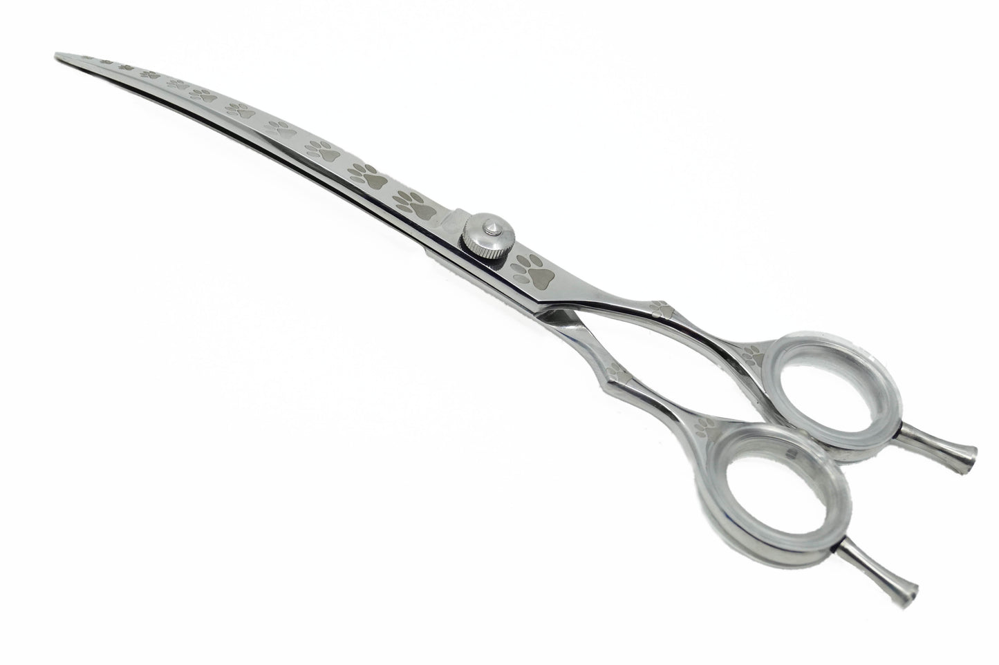 Pro Pet Shears - Silver Curved #01 - Razzori