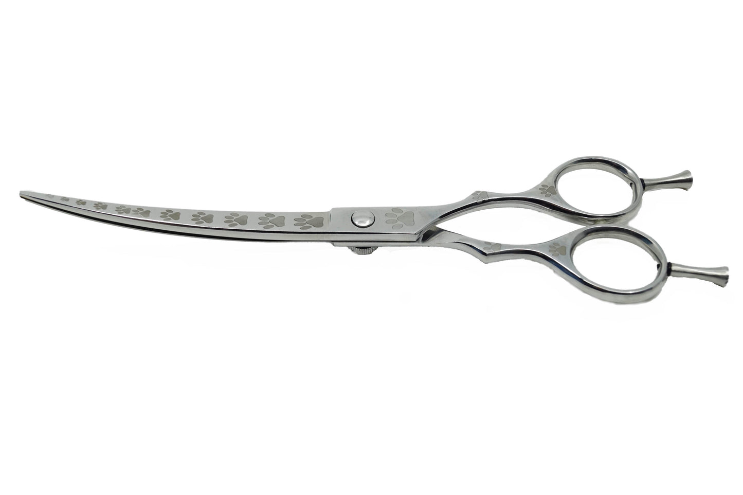 Pro Pet Shears - Silver Curved #01 - Razzori