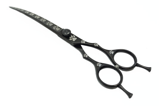 Pro Pet Shears - Black Curved #01 - Razzori