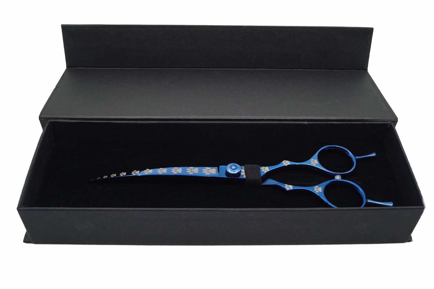 Pro Pet Shears - Blue Curved #01 - Razzori