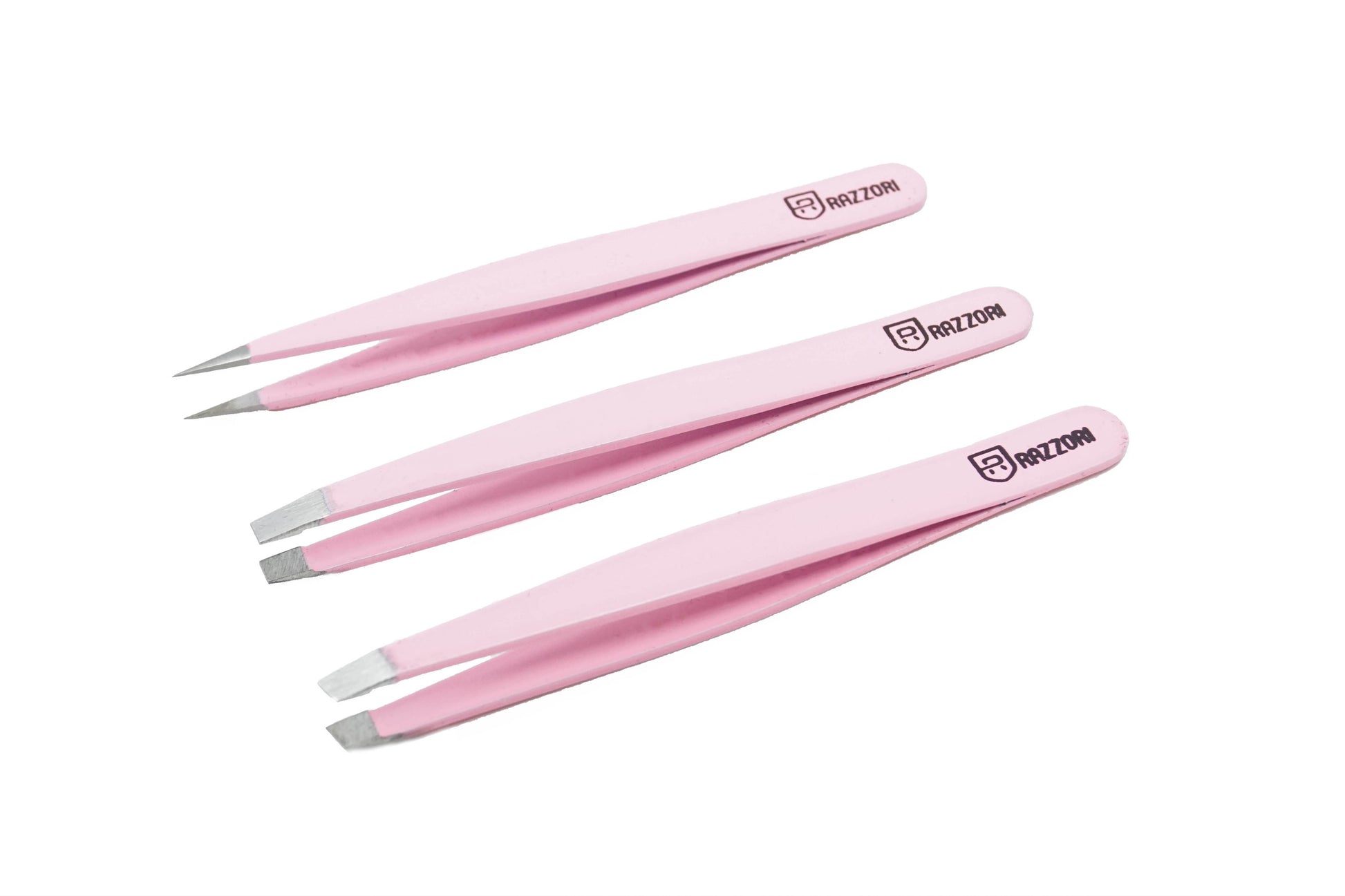 Pro Tweezers Set - Pink - Razzori